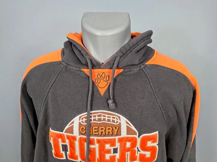 sweat a capuche holloway / Hoodie / homme taille L / noir et orange - brodé / togers cherry (389) - photo numéro 3