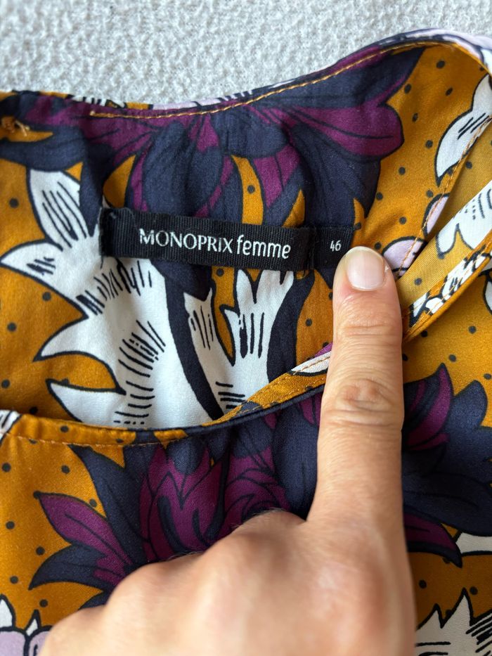 Robe courte fluide imprimé floral - photo numéro 2