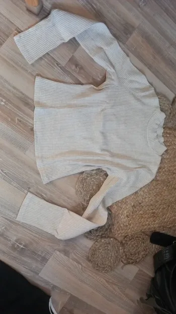 Pull col montant beige kiabi xs