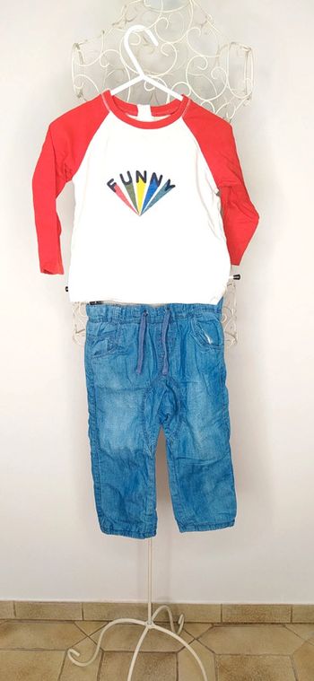 Ensemble tape à l'oeil 18 mois