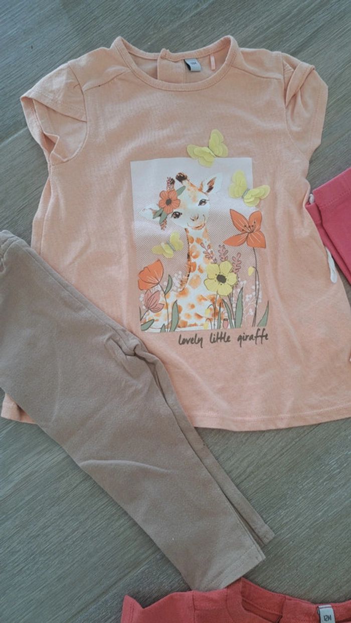 Lot 3 ensemble t-shirt manches courtes legging - photo numéro 3