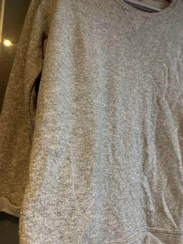 Blouse manche Longue gris paillette taille l Kiabi - photo numéro 2