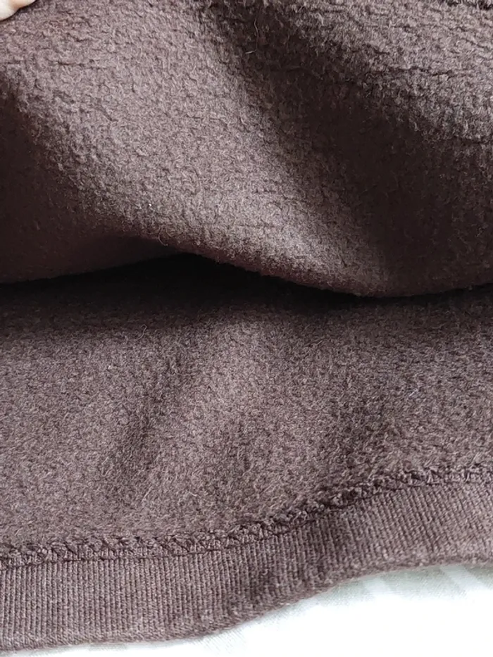 Sweat marron molletonné - photo numéro 6