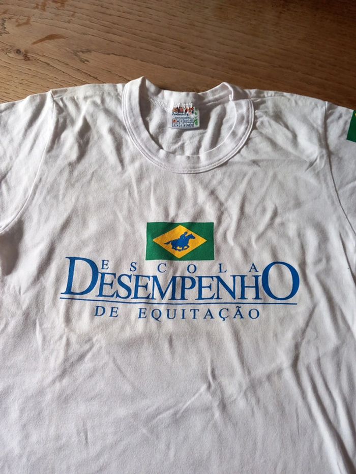 Tee-shirt blanc coton Équitation 8ans - photo numéro 2