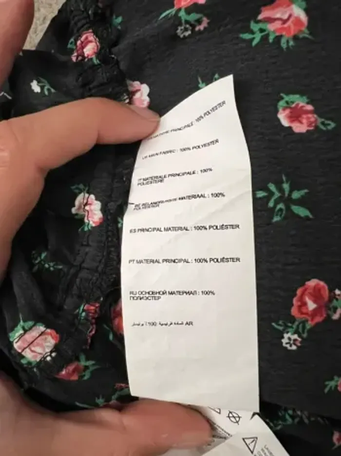 Top volants noir fleuri Jennyfer - photo numéro 6