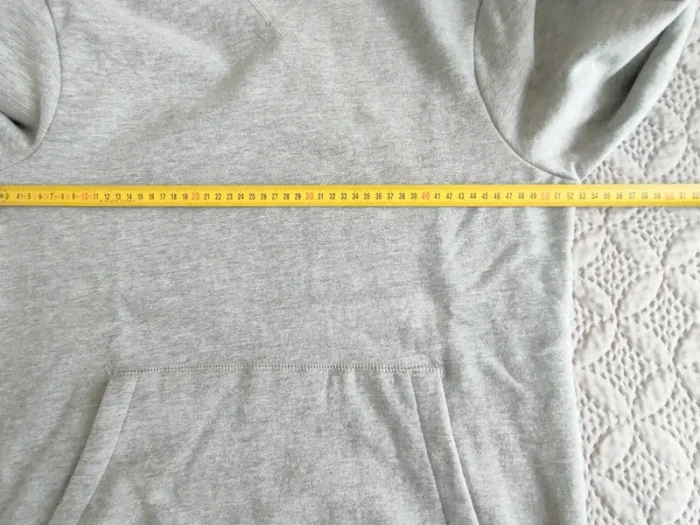 Sweat à capuche gris molletonné Taille M - photo numéro 7