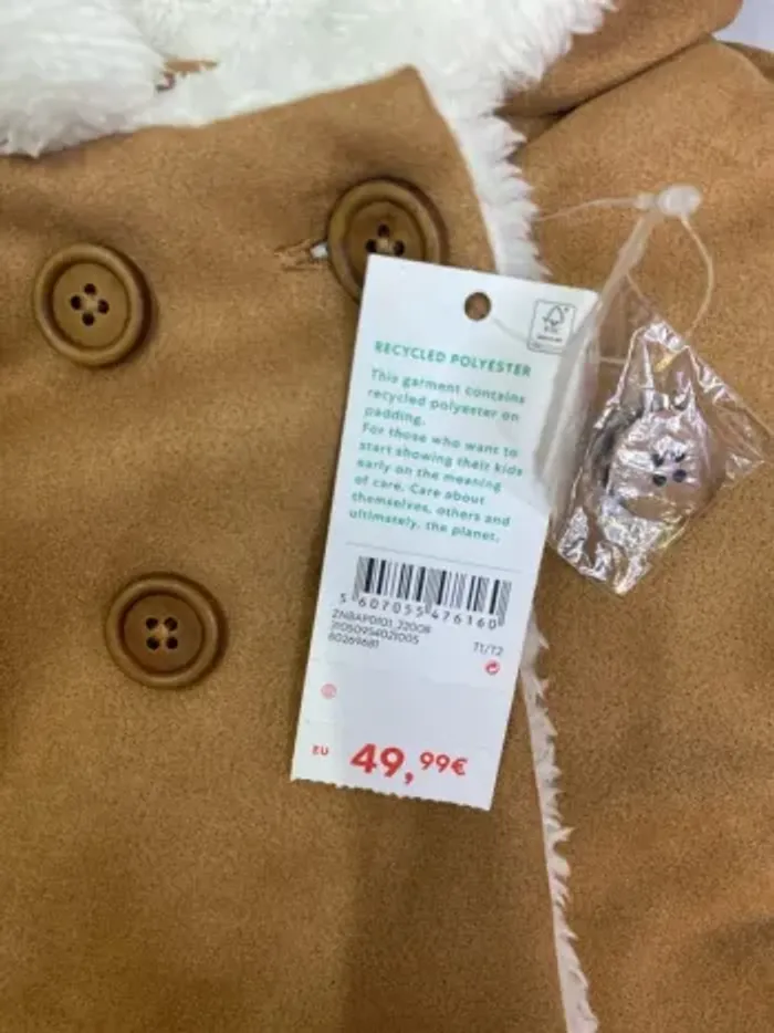 Manteau à capuche bébé (neuf) - Taille 3/6 mois - photo numéro 3