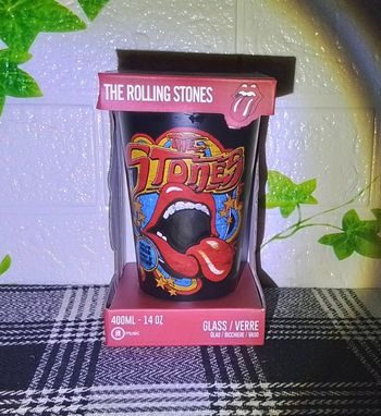 Verre groupe musique Rolling Stones 400ml emballage d'origine 