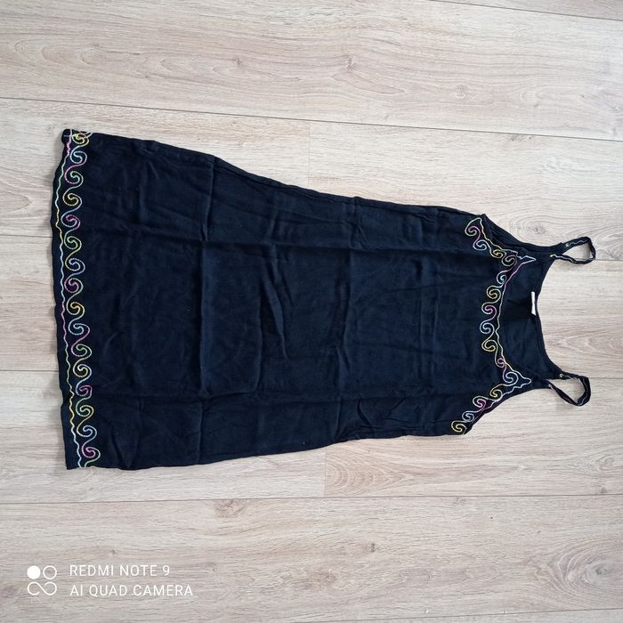 Robe noire ethnique t38