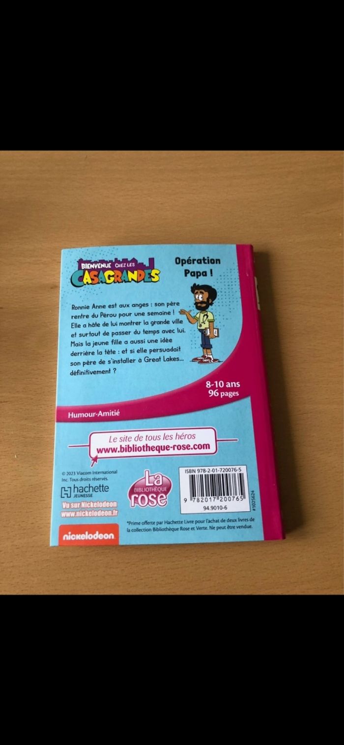 Livre bibliothèque bienvenue chez les casagrandes 8/10ans - photo numéro 2