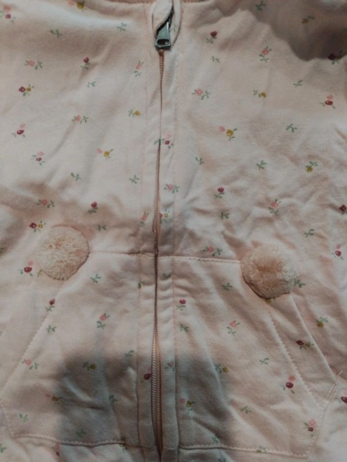 Veste zippée à capuche avec oreilles dessus. - photo numéro 3