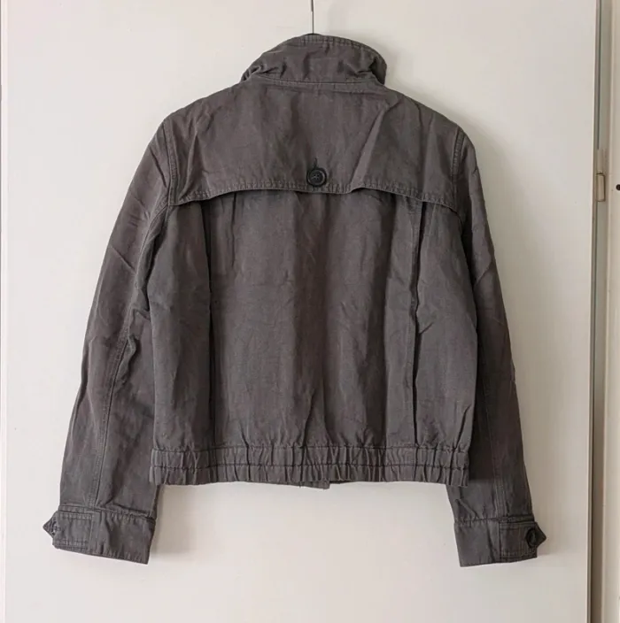 Veste grise boutonnée femme - Comptoir des Cotonniers - 42 - photo numéro 3