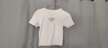 Tee-shirt blanc California manches courtes