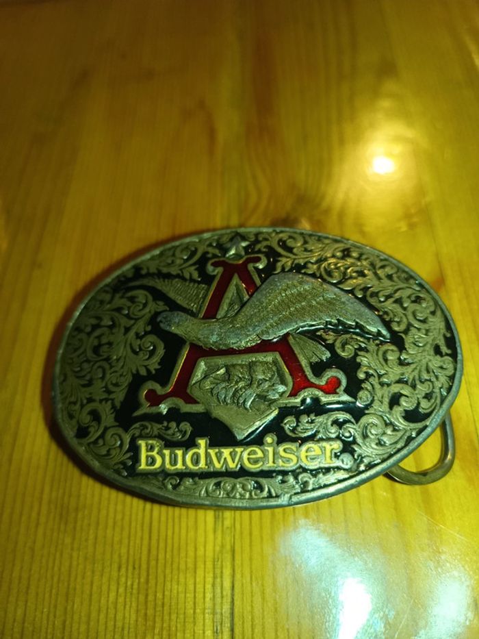 Boucle de ceinture "budweiser" vintage 1989 - photo numéro 6