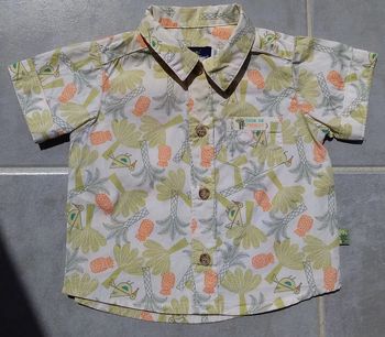 Jolie chemise palmiers garçon 3 mois Sergent Major