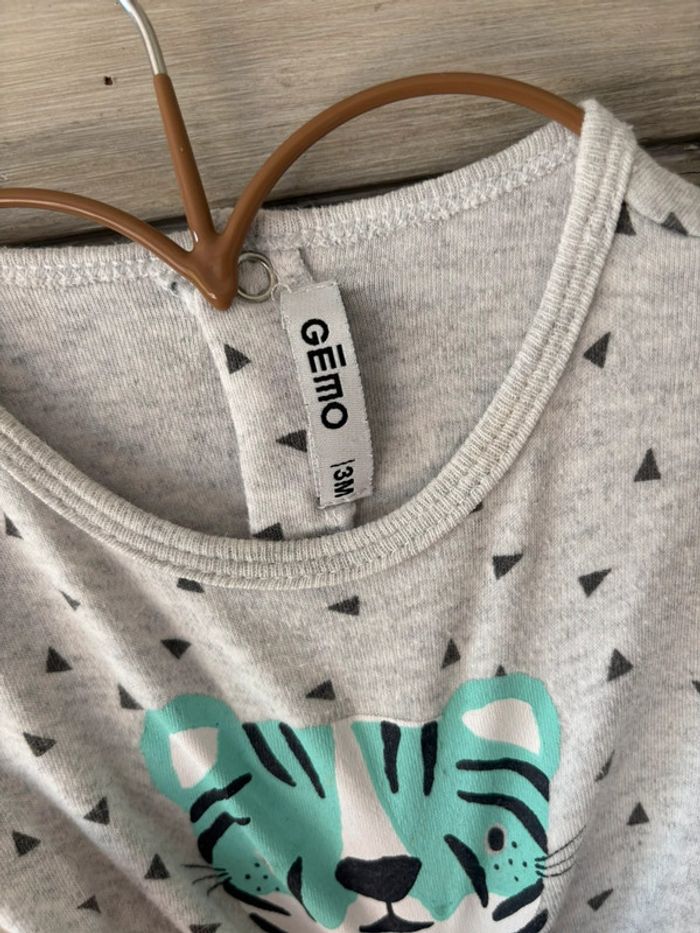 Pyjama d’été gris Gémo - photo numéro 2