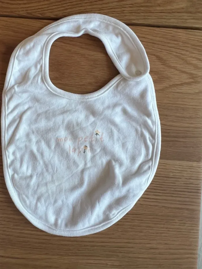 Lot maternité naissance – cache-cœur, pantalon, bavoir, mixte - photo numéro 6