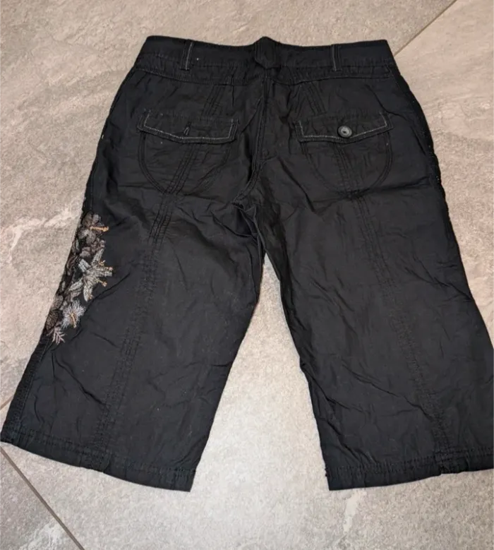 Pantacourt noir femme S 36 - photo numéro 3