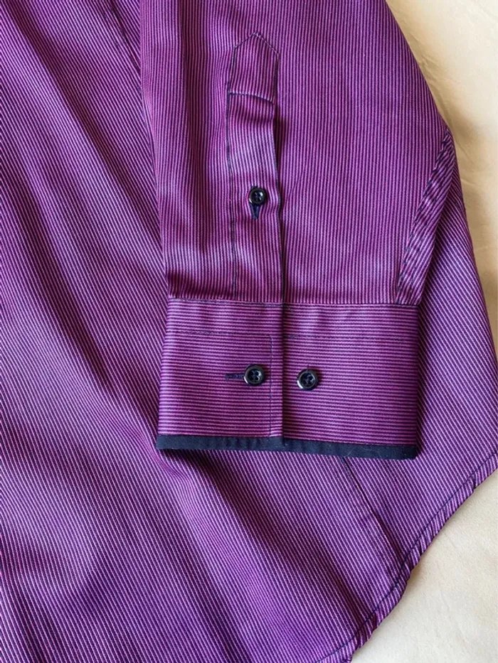 Chemise satinée violette - photo numéro 9