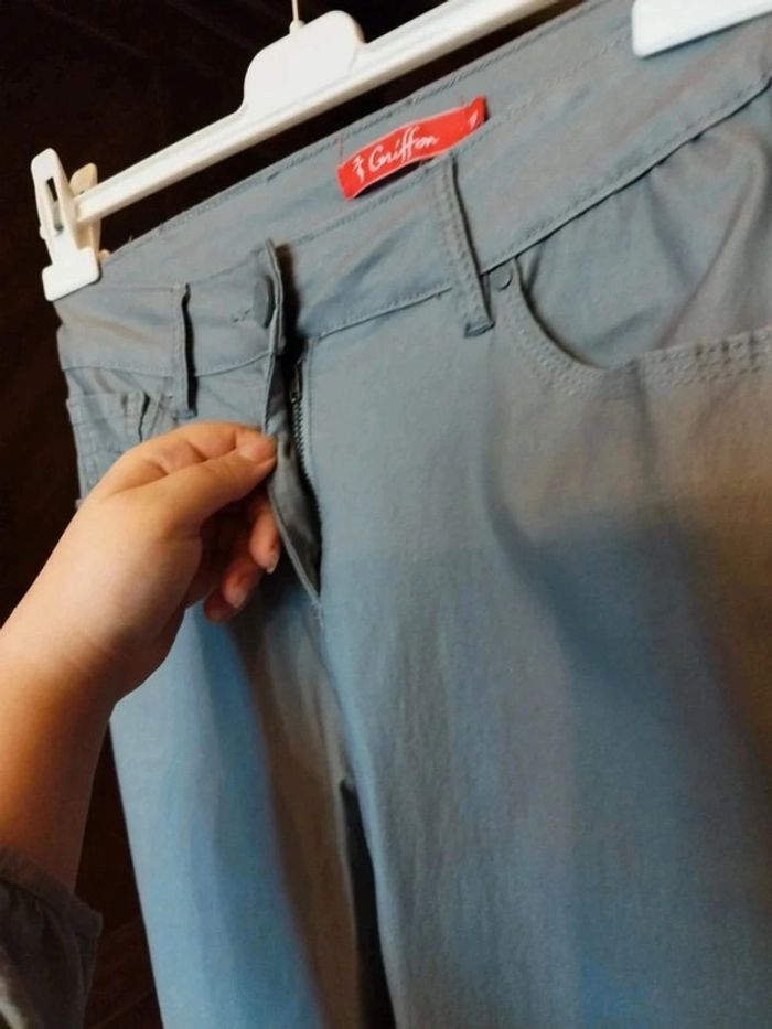 Jeans pantalon bleu clair skinny Griffon M/38 - photo numéro 5