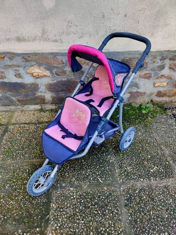 Poussette double poupée Bayer 