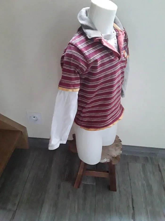 Polo manches longues Tigrou 116 cm - photo numéro 7