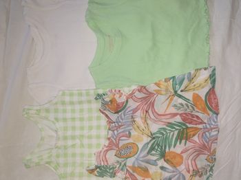 Lot t-shirt 0/3 mois