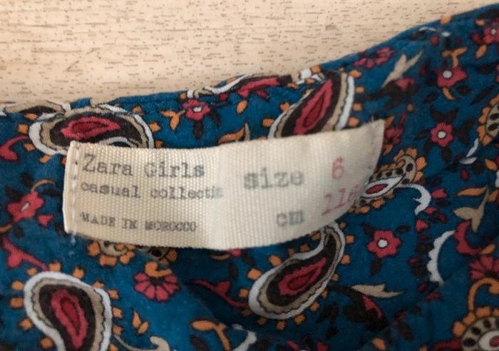 Chemise fille bleu Zara - photo numéro 9