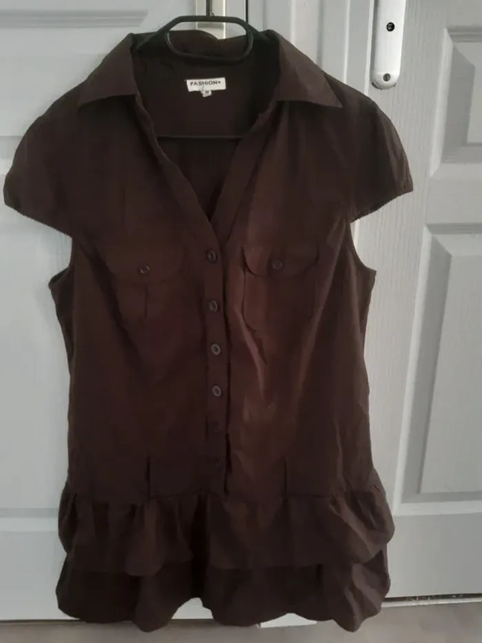 Robe femme style chemisier et jupette taille 46