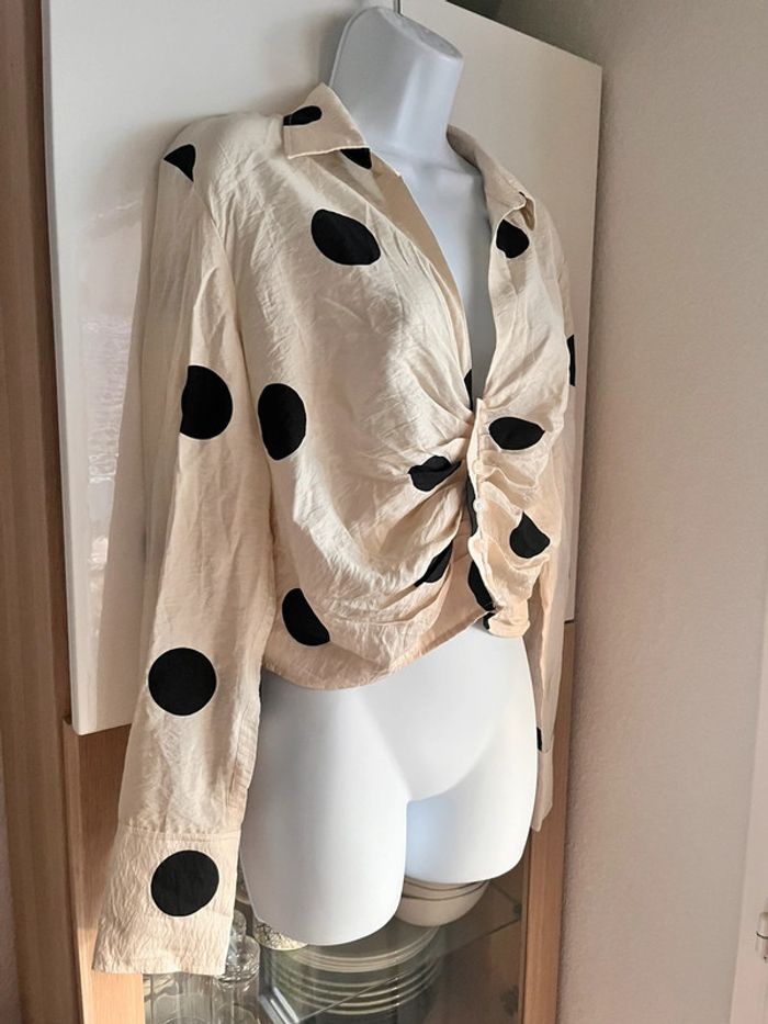 Chemise courte satinée h&m taille L