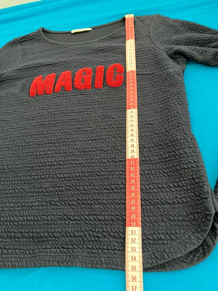 Haut bleu marine femme taille S camaïeu - photo numéro 11