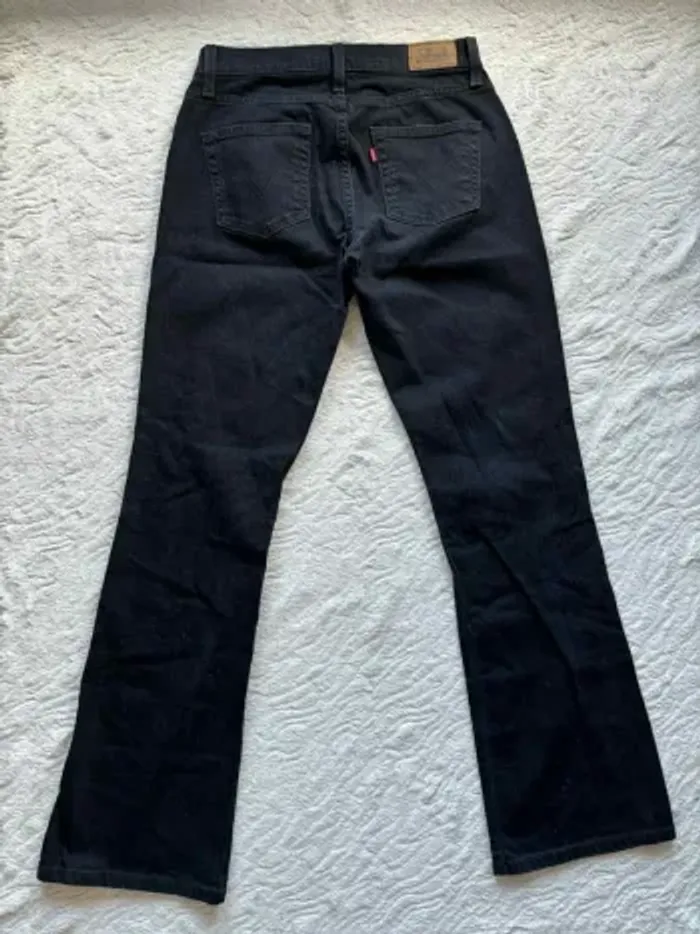 Jean Levi’s Curvy Cut bootcut évasé femme Noir US 8M / FR 38-40 Rare modèle US 2000s y2k - photo numéro 12