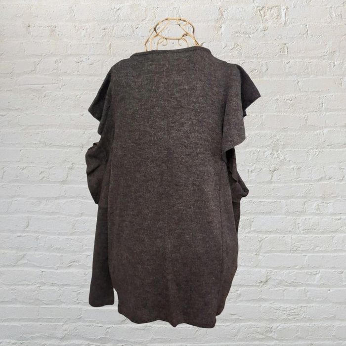 Magnifique pull à volants gris Zara Taille L - photo numéro 5