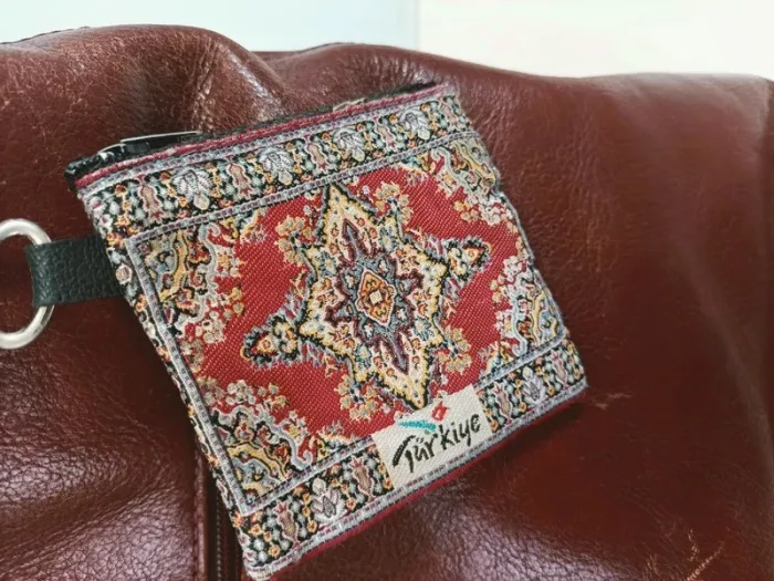 Sac à main bandoulière Melanie marron détails dorés - photo numéro 8