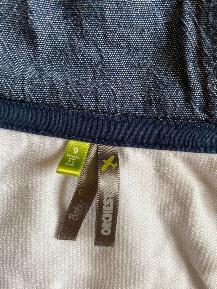 Beau gilet blanc Orchestra T. 9 mois/71 cm garçon TBE - photo numéro 8