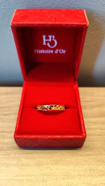 Bague dorée - 18mm