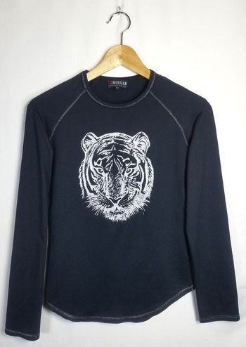 T-shirt manche longue Morgan noir - Taille S