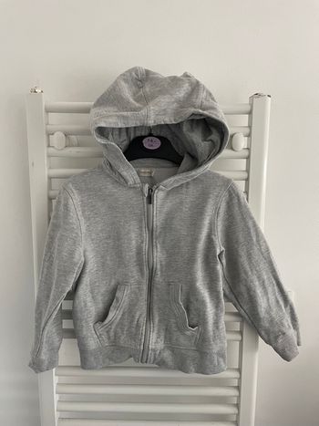 Gilet capuche gris - orchestra - 8 ans 
