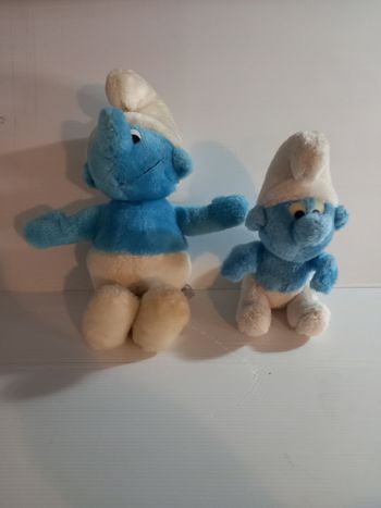 Peluches schtroumpf vintage