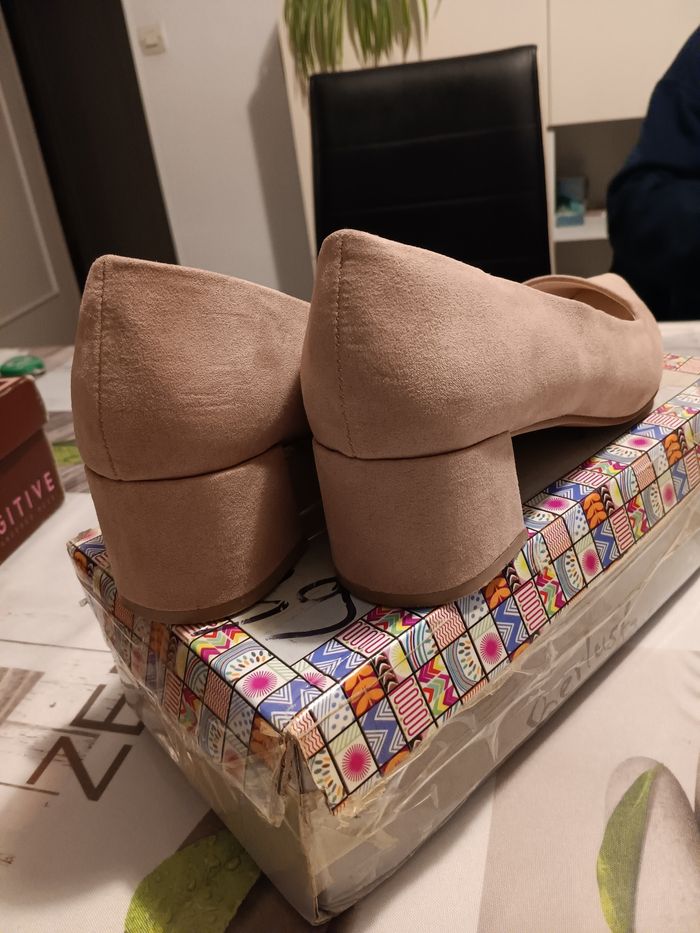 Escarpins  rose poudré - photo numéro 2