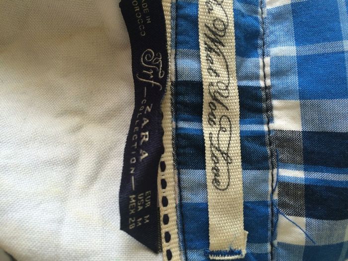 Chemise carreaux Zara taille M - photo numéro 4