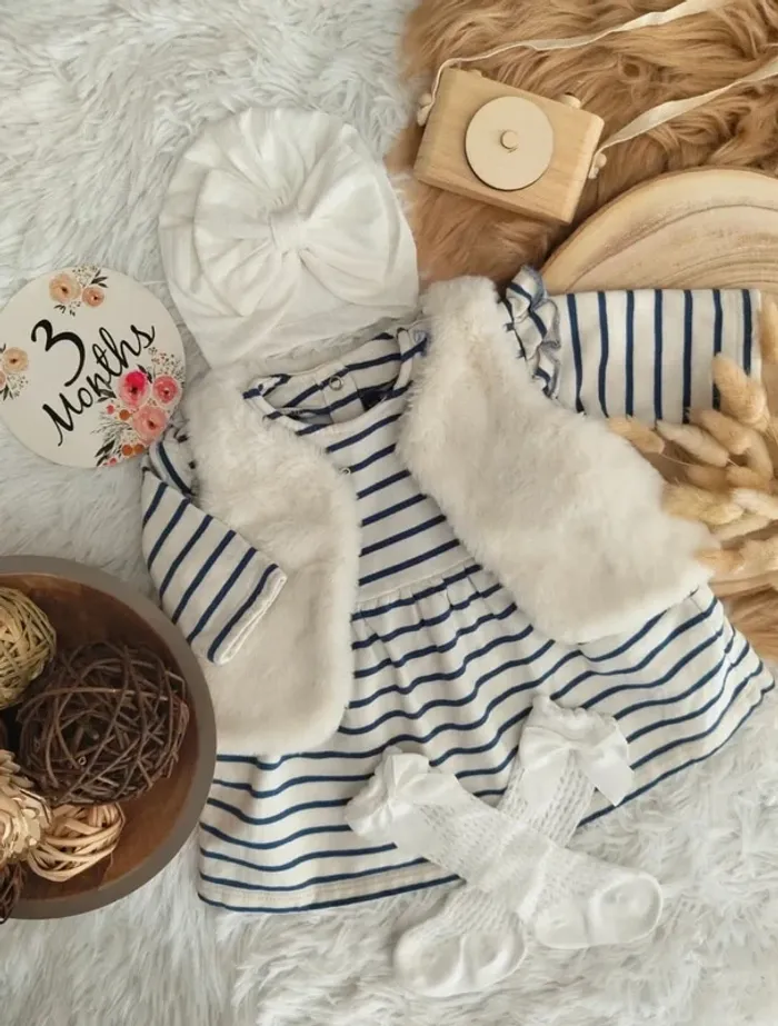 Ensemble complet 4 pièces sergent major fille 3 mois 🎀 - photo numéro 2