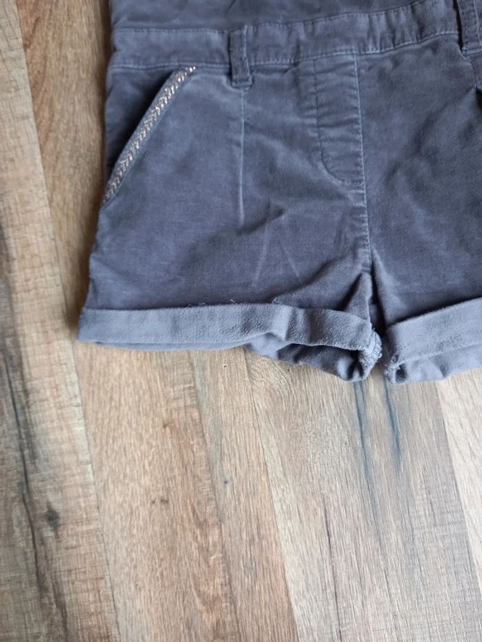 Salopette courte fille, couleur marron, Lulu Castagnette, 18/24 mois, - photo numéro 7