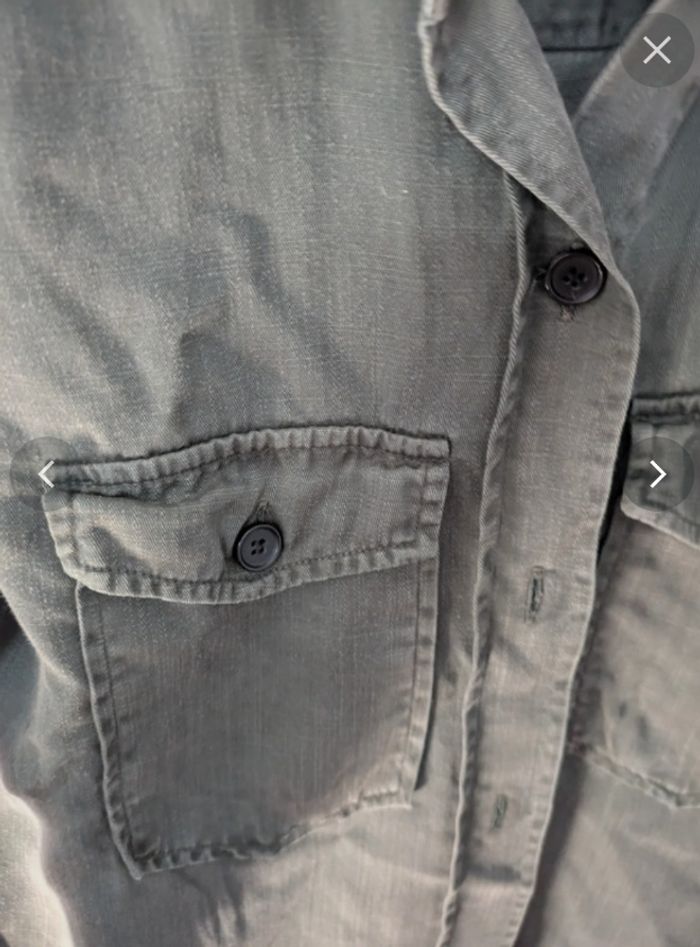 Veste kaki, style militaire, ZARA - photo numéro 6