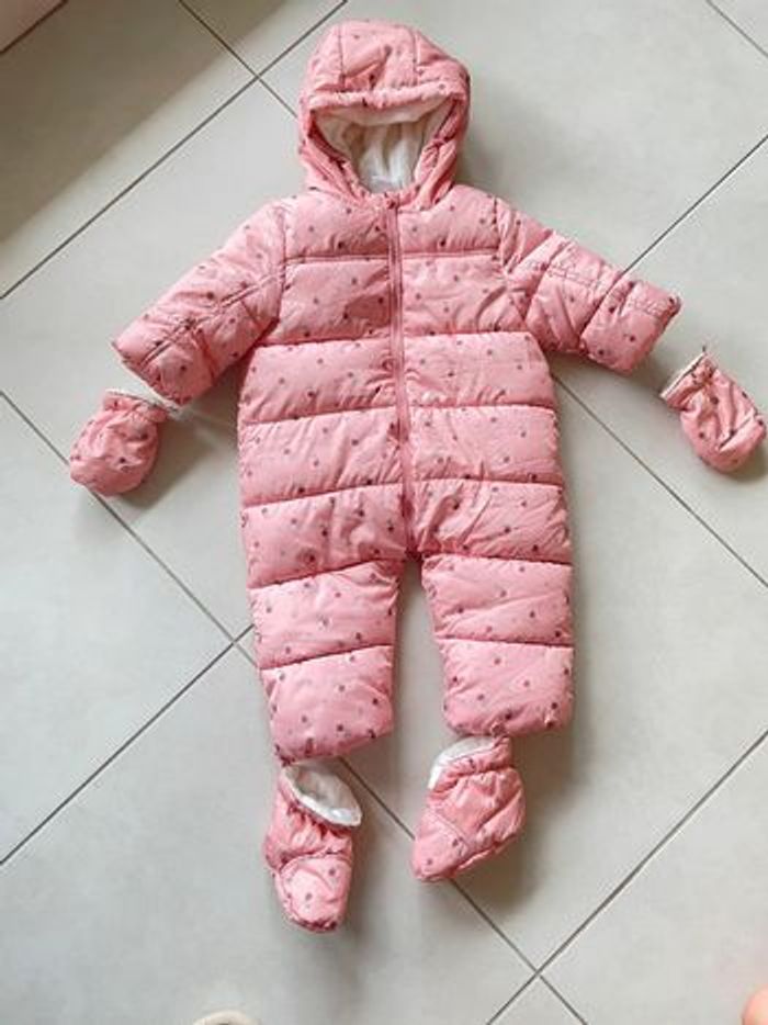Manteau combinaison fille 9 mois TEX