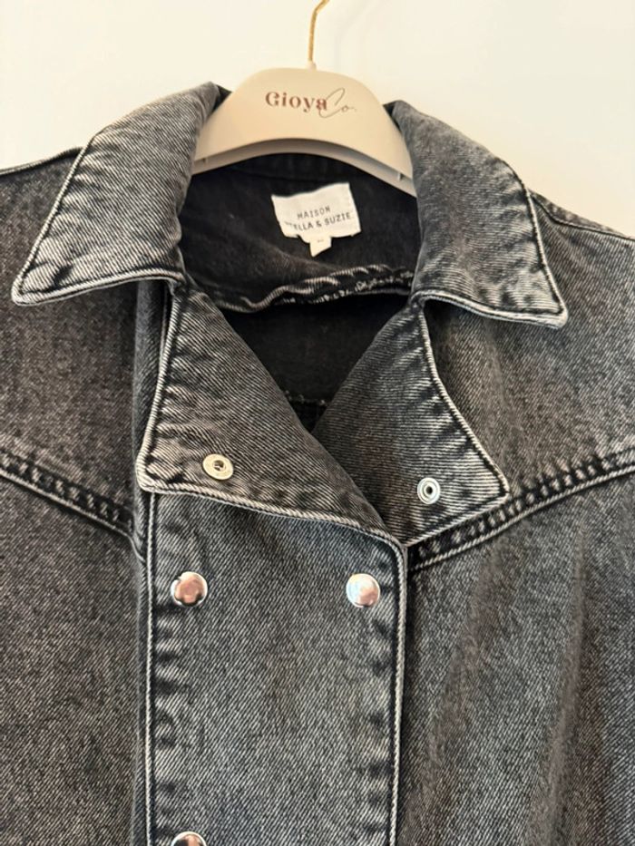 Veste en jeans grise Maison Stella & Suzie - photo numéro 4