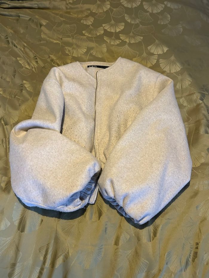 Veste bomber Zara – Gris clair – Taille M - photo numéro 4