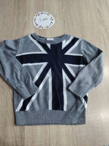 Pull en coton garçon 3ans tape a l'oeil