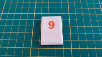 Tuile chiffre 9 neuf orange pièce détachée L'original Rummikub chiffres M&M Ventures 2014 #E31