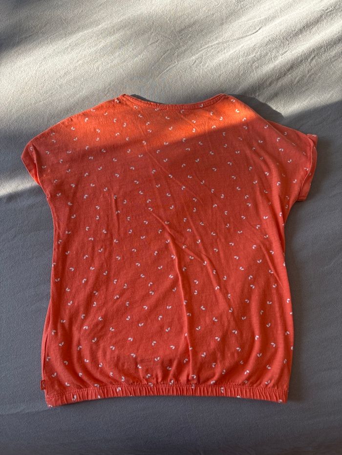 T-shirt fille 10 ans orange Okaidi - photo numéro 2